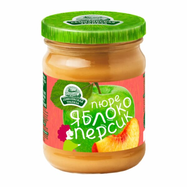Пюре яблоко персик Семилукская трапеза