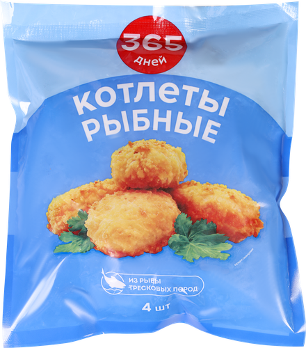 

Котлеты рыбные 365 ДНЕЙ, 300 г