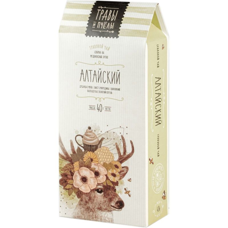 

Чай травяной Травы и пчелы Алтайский листовой, 40 г