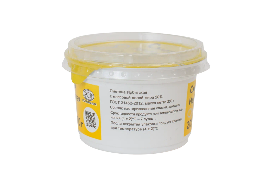 

Сметана Ирбитская 20% 200 г