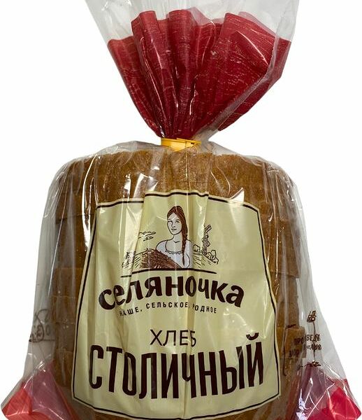 Хлеб Селяночка Столичный подовый нарезка, 320г