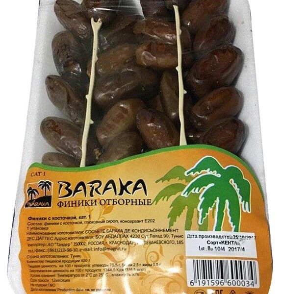 Финики Baraka отборные 400г