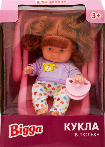 

Набор игровой Bigga Кукла в люльке 3 предмета