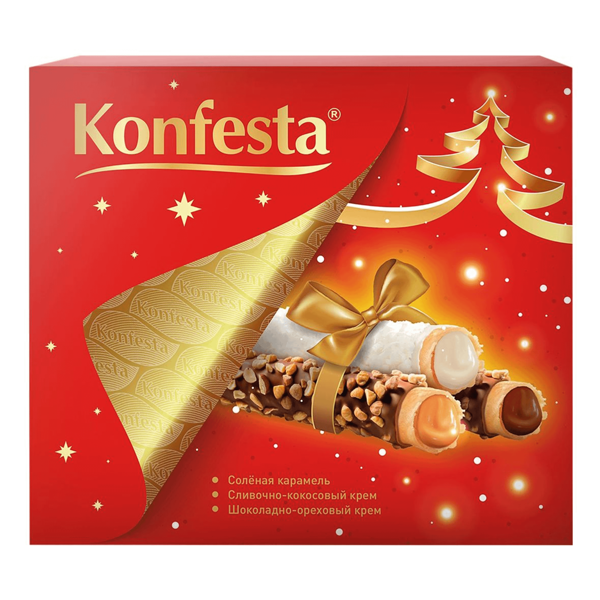 Конфеты Konfesta Ассорти глазированные с начинками 234 г