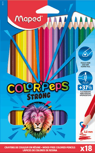 Цветные карандаши 18шт Color Peps Strong арт. 862718 Maped