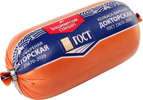 

Колбаса Владимирский стандарт Докторская вареная 500 г