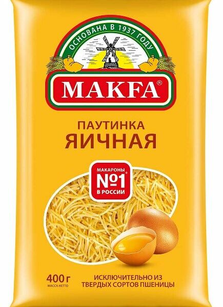 Вермишель Макфа Паутинка Яичная