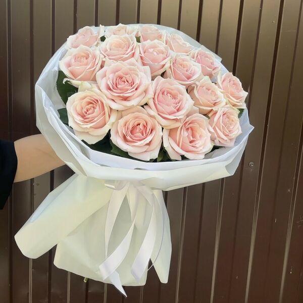 17 роз «Моно-нежность»