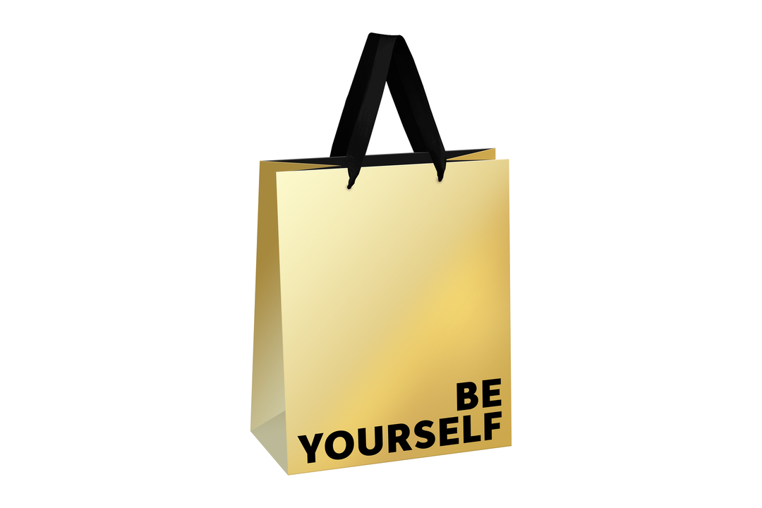 

Пакет подарочный Meshu Be yourself 18х23х10 см матовая ламинация
