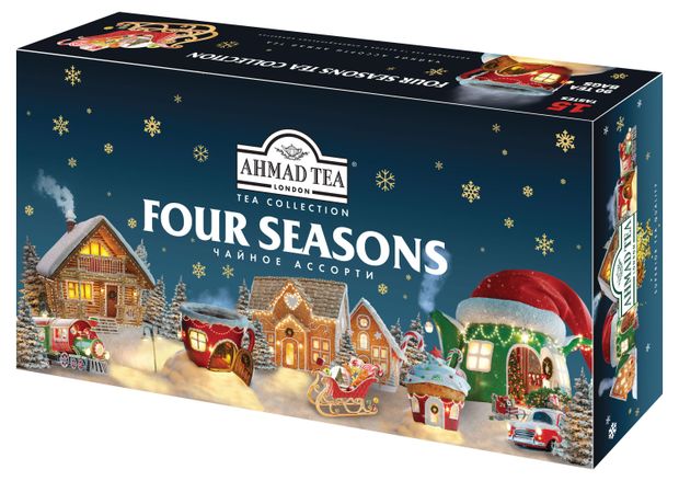 

Чайный набор Ahmad Tea Four Seasons в пакетиках, 15 вкусов, 90 шт