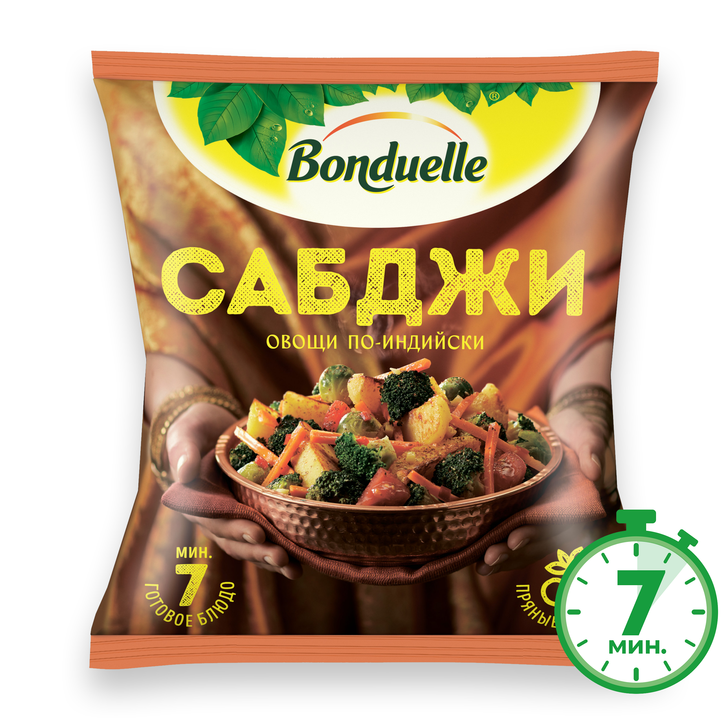 

Овощи Бондюэль Сабджи по-индийски смесь замороженная 400 г