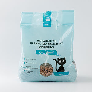Наполнитель кукурузный для туалета домашних животных, 4 л