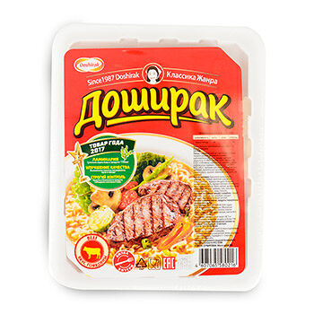 Лапша Доширак быстрого приготовления со вкусом говядины, 90 г