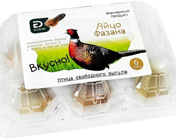 Яйцо фазана Ecodar столовое 6шт