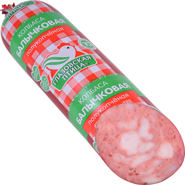 Колбаса полукопченая Глазовская птица Балычковая