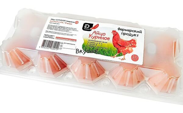 Яйцо куриное Ecodar Фермерское пищевое СО 10шт