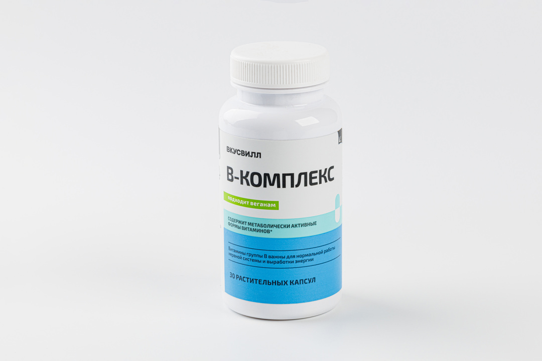 

B-комплекс витамины группы B 30 капсул