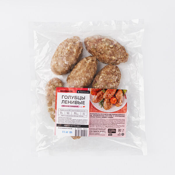 Голубцы ленивые свинина-говядина, замороженные, 600г