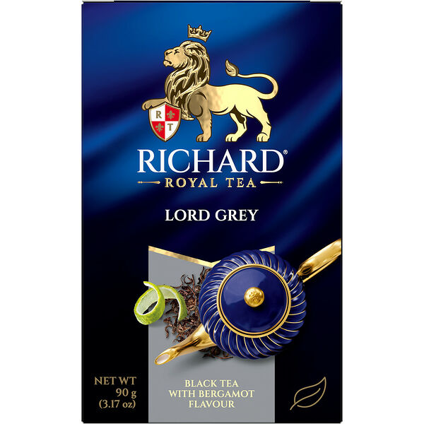 Чай чёрный RICHARD Lord Grey вес 90г РФ