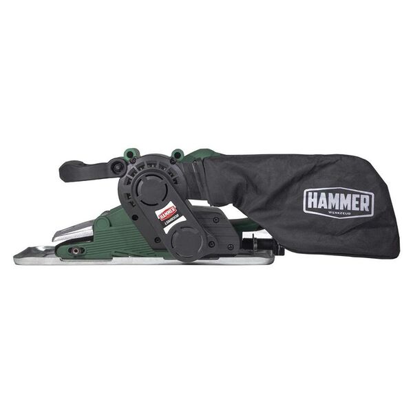 Шлифовальная машинка ленточная Hammer LSM800B, 800 Вт, 120-290 м/мин, лента 75x457 мм, рамка, струбцины  2шт