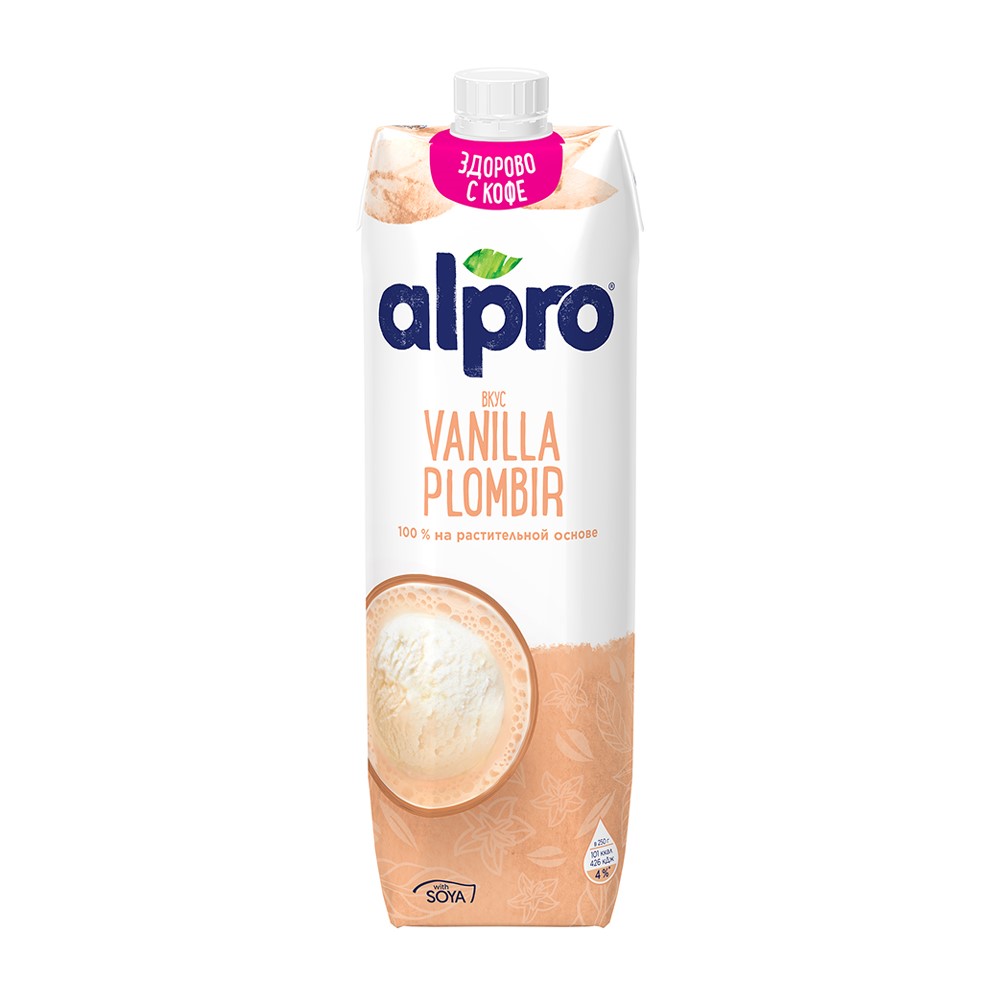 

Напиток соевый Alpro Ванильный пломбир 0.7%, 1 л