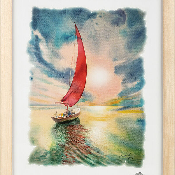 Рамка А4(21х30) некрашеный деревянный багет, насте