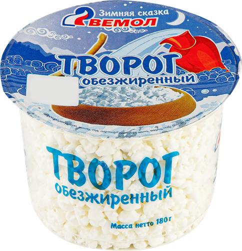 

Творог Вемол обезжиренный 1.8% 180 г