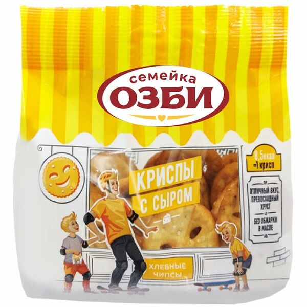Криспы Семейка Озби с сыром 100 г