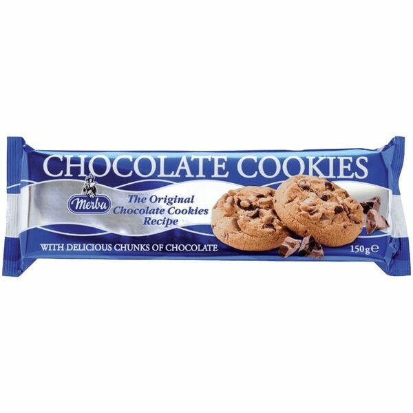 Печенье Merba с кусочками тёмного и молочного шоколада, 150 г