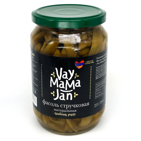 Фасоль Vay Mama Jan стручковая натуральная 720 г