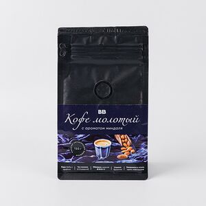 Кофе натуральный жареный молотый с ароматом миндаля