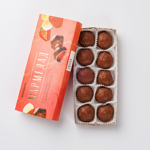 Мармелад Банан-Клубника в молочном шоколаде