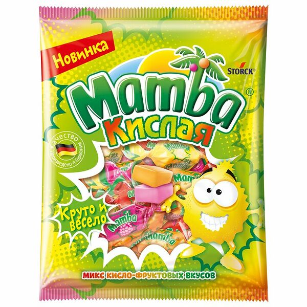 Конфеты жевательные Mamba Кислая, 70 г