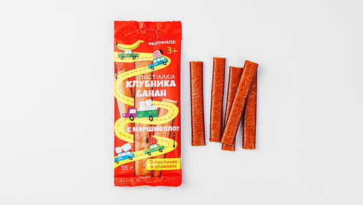 Пастилки детские Клубника-Банан с маршмеллоу