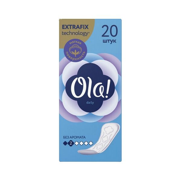 Прокладки женские гигиенические впитывающие на каждый день OLA! DAILY уп.20