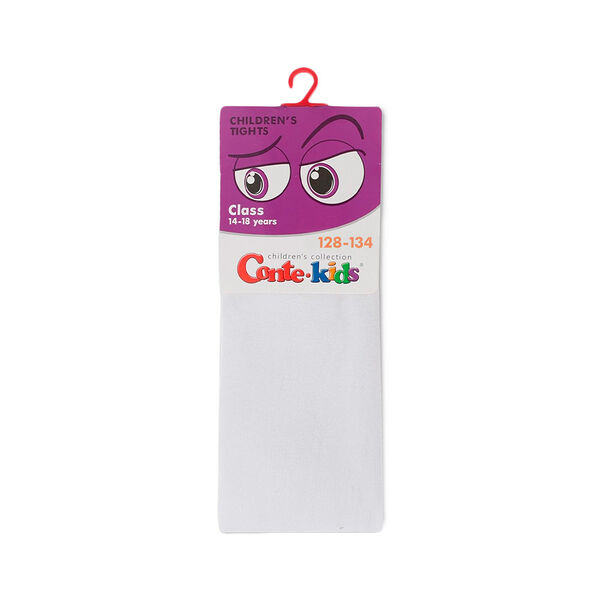 Колготки детские CONTE-KIDS CLASS  р128-134 (20)  650 белый