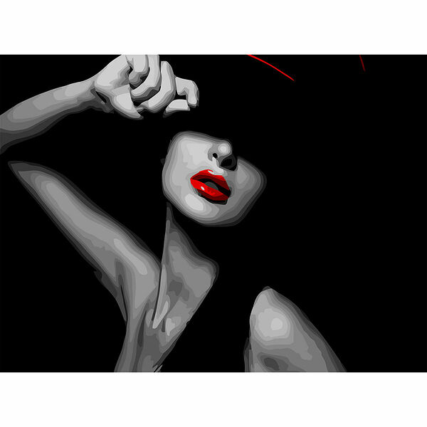 S004 - Набор для рисования по номерам 'Девушка в стиде танго', 40*50 см, Cristyle