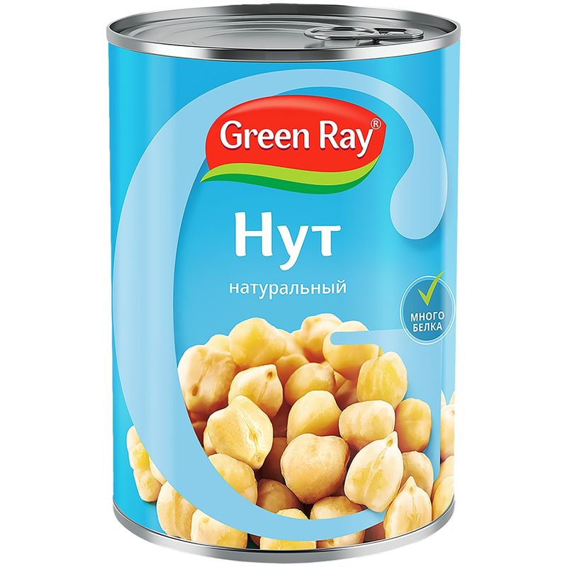 

Нут Green Ray стерилизованный 400 г