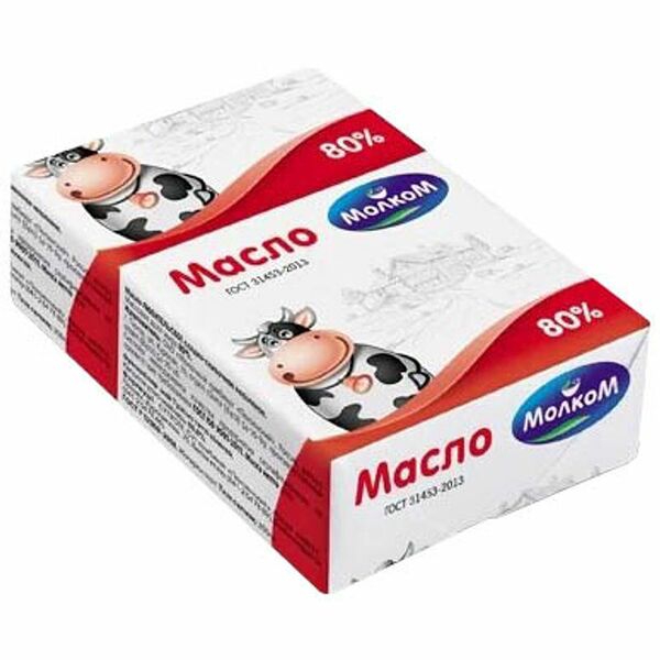 Масло сливочное Молком 80%