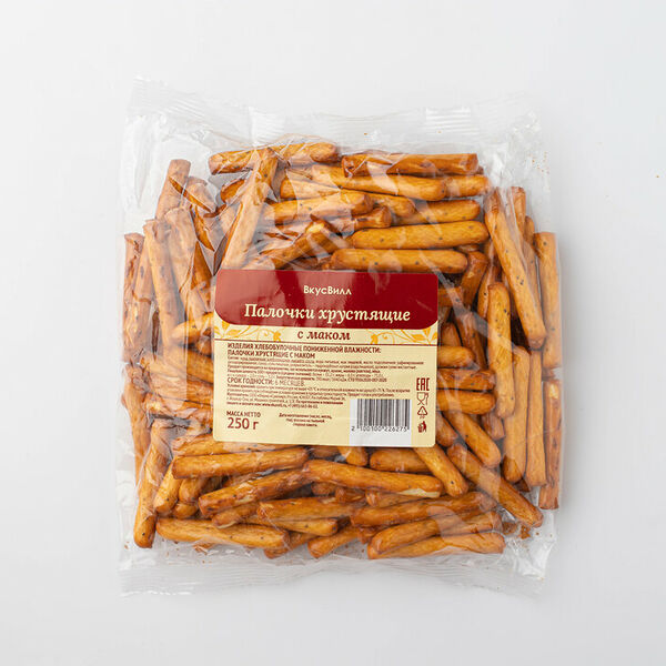 Палочки хрустящие с маком ВкусВилл 250г