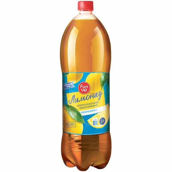Напиток Fun Up Лимонад безалкогольный сильногазированный ПЭТ 2л