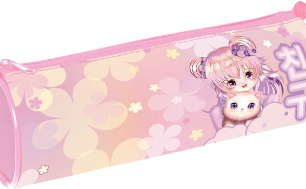 Пенал-тубус Hatber Аниме с котиком 21*7см