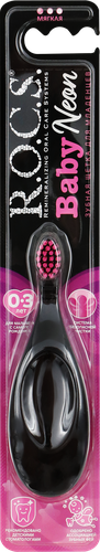 

R.O.C.S. Baby Neon зубная щетка детская мягкая от 0 до 3 лет в ассортименте цвет 1 шт.