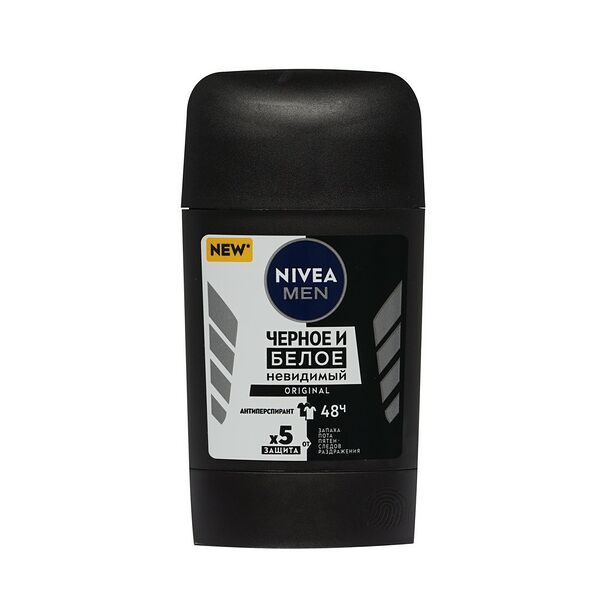 Мужской антиперспирант NIVEA Men Черное и Белое Невидимый Original 50 мл