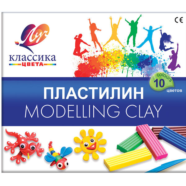 Пластилин Луч Классика, 10 цветов