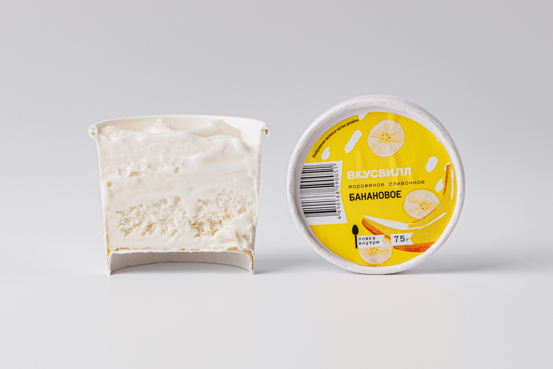

Мороженое сливочное ВкусВилл Банановое 75 г
