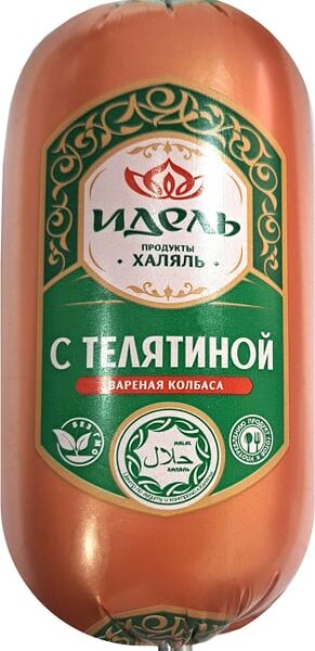 Колбаса Идель из мяса кур с телятиной Халяль 500г