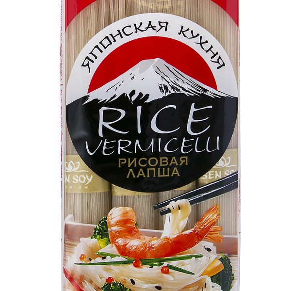 Макаронные изделия Лапша рисовая Sen Soy Premium