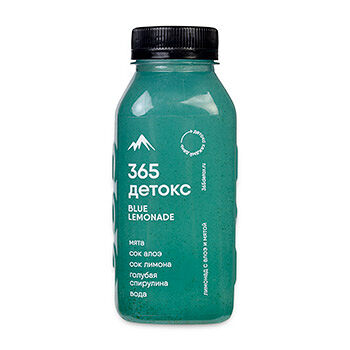 Напиток безалкогольный Лимонад голубой с алоэ и мятой Blue Lemonade 365 детокс 0.33 л, Россия