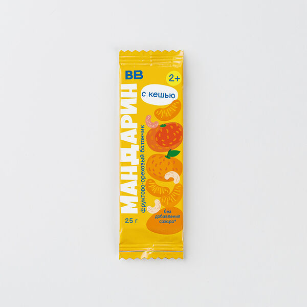 Батончик ВкусВилл фруктово-ореховый Мандарин детский